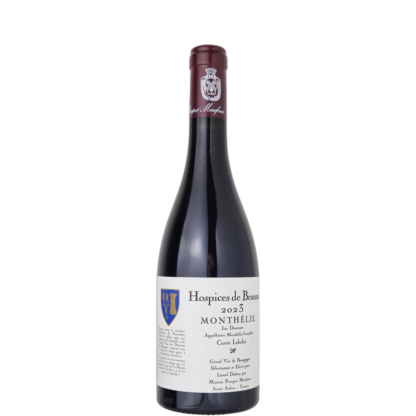 Monthelie 1er Cru Les Duresses Cuvée Lebelin Hospice de Beaune