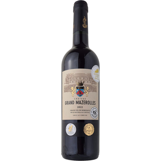 Château Grand Mazerolles Merlot Blaye Côtes de Bordeaux A.C. Medaille d'Or