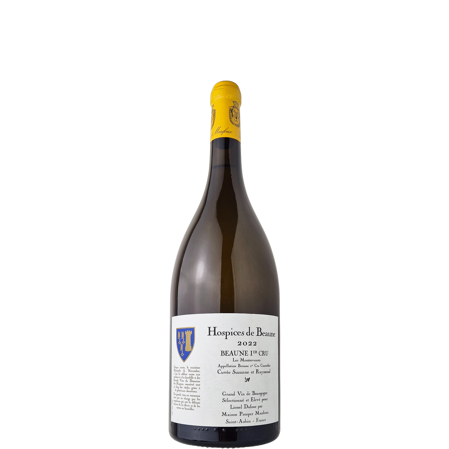 Beaune 1er Cru A.O.C. Blanc Cuvée Suzanne et Raymond Magnum, Hospices de Beaune